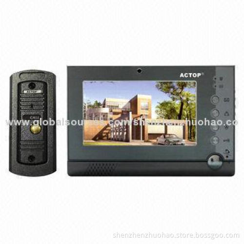 7-inch Photo and Video Record Wired Video Door Phone, Supports CCTV Camera